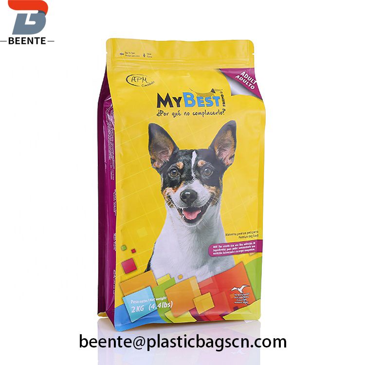 Aluminium Foil Flat Pet Food Packaging Pera Bag