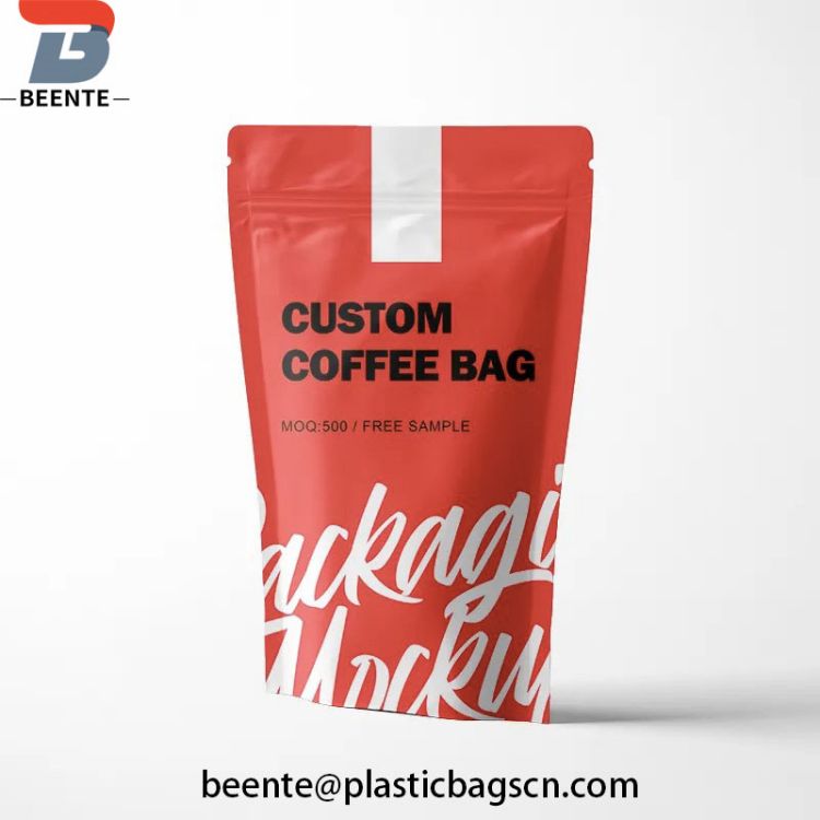 Custom LAETUS Coffee Bean Bags with Zipper Valve and Window