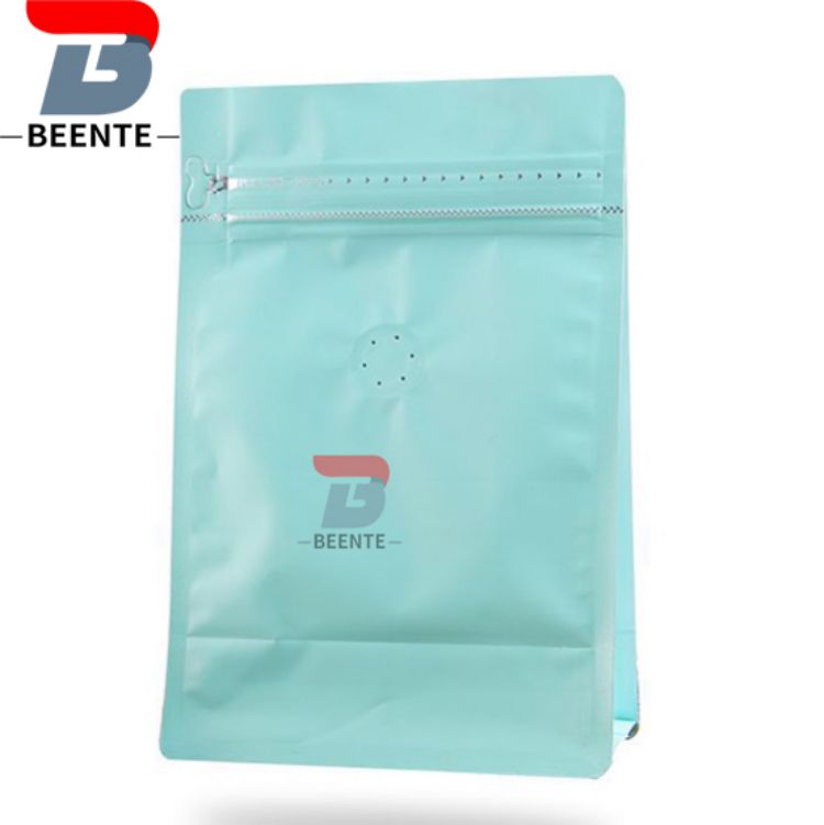 Modern Coffee Bag Cum Uno Via Valve Et Brown Coffee Beans Vaccum Sacculi Foil White 1