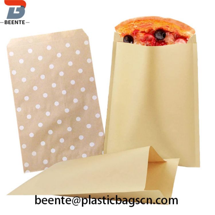 Snack Kraft Paper Packaging Bag Cum Logo Print