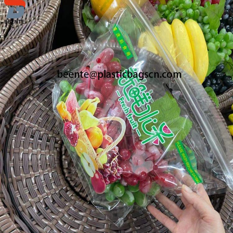 Supermarket Fructus et Vegetabilis Plastic Packaging Sacculi