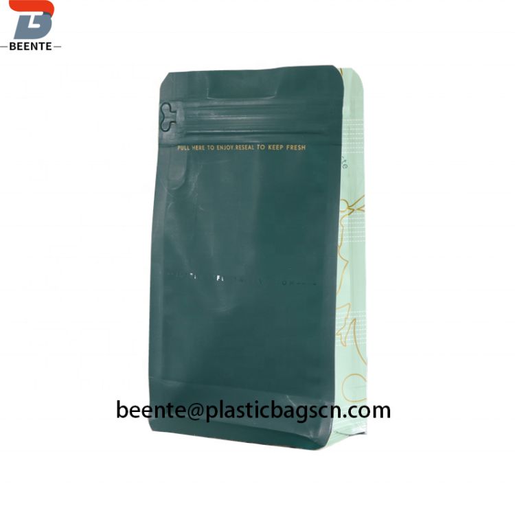 Zipper Freestanding Coffee Bag Cum Valve